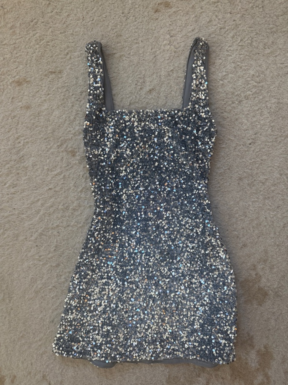 Princess Polly Silver Sequin Mini Dress